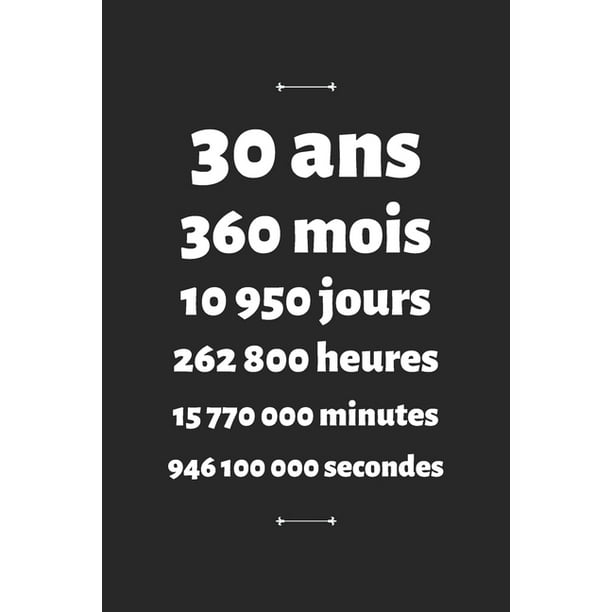 30 Ans Carnet De Notes Personnalisi Anniversaire Et Ci Li Bration Cadeau Femme Homme 30 Ans Walmart Com Walmart Com 30 Ans Carnet De Notes Personnalisi Anniversaire Et Ci Li Bration Cadeau Femme Homme 30 Ans Walmart Com Walmart Com