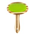 thumbnail image 1 of Cepillo para Mascotas Cool Bambu Pets Hecho de Bambú Quita Pelo Ovalado, 1 of 6