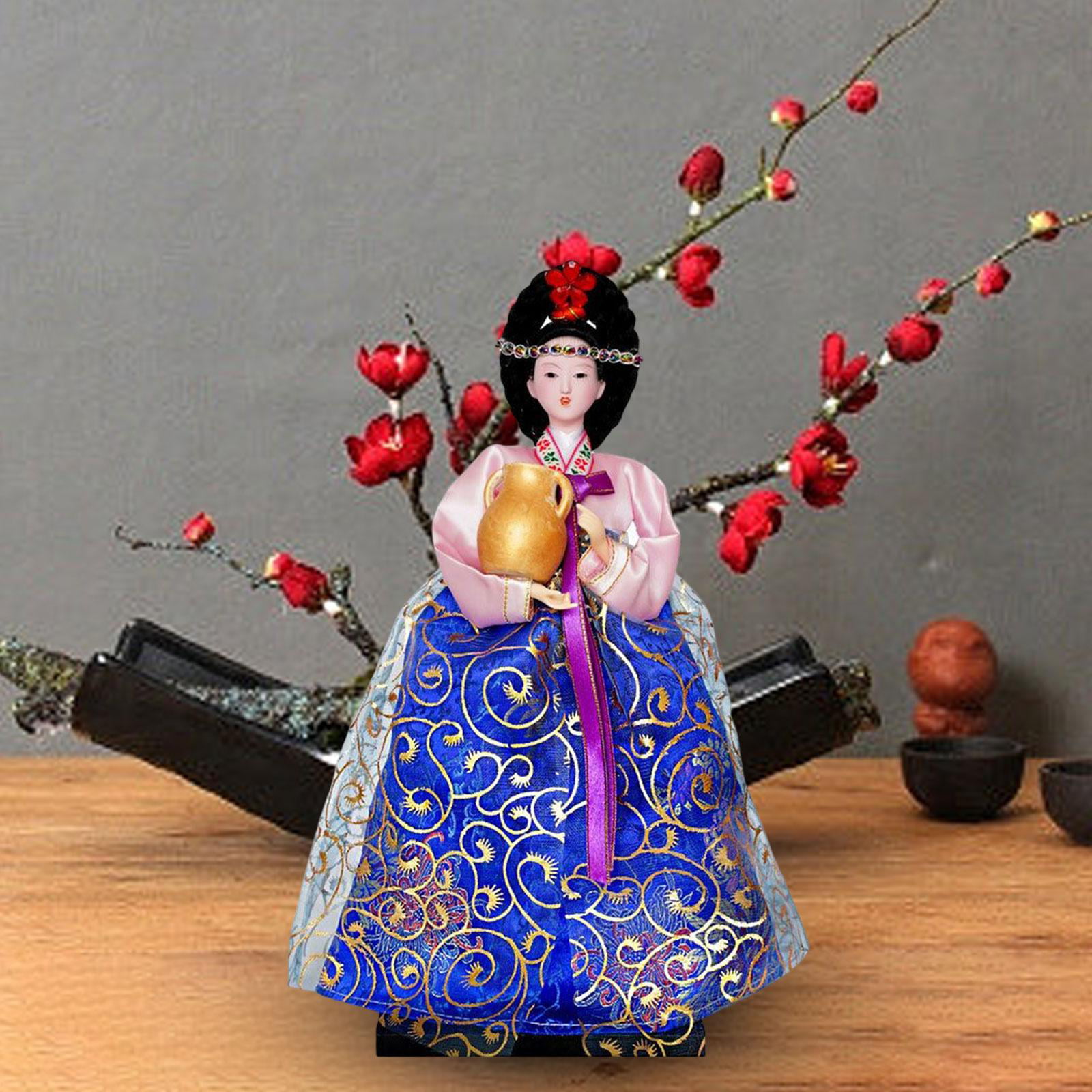 Totority Table top Decor Tabletop Decor Decorations for Home Korean Decor  Home Decorations Desk top Decor Hand Decor Desktop Decor Korean Hanbok Doll