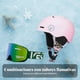 thumbnail image 4 of Abbraccia Casco de esquí adulto unisex, gafas integradas, doble tabla, visera pequeña, accesorio deportivo de invierno., 4 of 6
