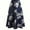 Navy Blue, variant on MORTTIC Elegant Women's Boho Floral Print High-Waisted A-Line Maxi Skirt Flared Long Skirt, S