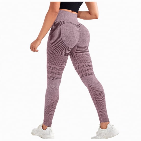 enyan Fleece Lined Leggings Women -Warm Winter Yoga Pants for Women Thermal Running Workout Leggings Jeggings For Women Tummy Control,Light Pink,XL