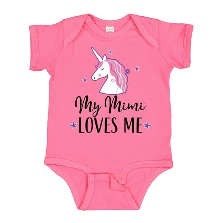 

Inktastic My Mimi Loves Me Unicorn Gift Baby Girl Bodysuit