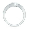thumbnail image 2 of Rosec Jewels 1CT Lab Diamond East West Oval Engagement Ring - EF-VS Quality - With Jewelry Box, 10K White Gold, US 6.50, 2 of 8