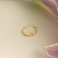 thumbnail image 3 of Flydeer Mom Ring Gold Stackable Ring AAAAA CZ S925 Gift for Mother Size 9, 3 of 6