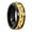 Black & Golden9, variant on Fashion Punk Style Gear Rotating Fidget Ring Stainless Steel Chain Spinner Rings for Women Rock Biker Party Jewelry,Black8