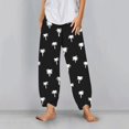 thumbnail image 2 of Pantalon Décontracté Large Confortable Respirant Imprimé Noix de Coco Mode Été pour Femmes Vacances, 2 of 4