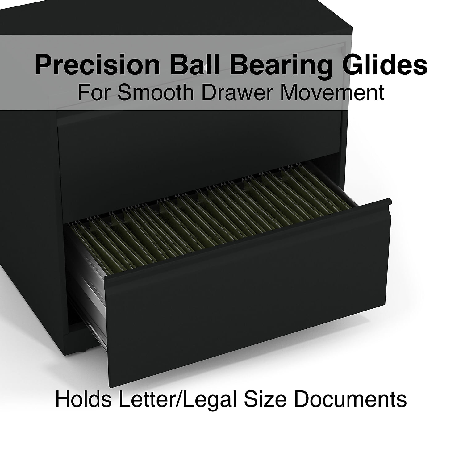 Staples Commercial 2-Drawer Lateral File Cabinet Letter/Legal Size Lockable 28"H x 30"W x 18.62"D