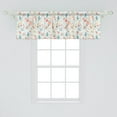 thumbnail image 2 of Ambesonne Birds Window Valance, Pigeons Carrying Flowers, 54" X 18", Multicolor, 2 of 3