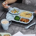 thumbnail image 1 of TidBay 1 Set Kids Tableware Set Drop Resistant Anti-hot Bowl Spoon Fork Baby Six-piece Cutlery Set for School, 1 of 8