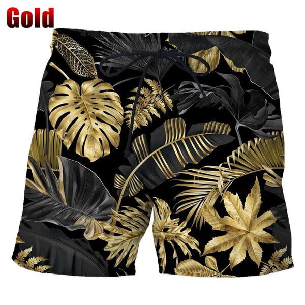 Pantalones cortos de playa Hawaianos para hombre, bañadores de secado rápido con estampado 3d de palmeras, divertidos Fivean unisex