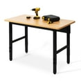 thumbnail image 3 of spanspace 48" Heavy-Duty Adjustable Workbench, Multi-Purpose Hardwood Top Worktable with Metal Frame & Foot Pads,2000 lbs Load Capacity, 3 of 7