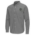thumbnail image 2 of Men's Antigua Black Philadelphia Union Ellis Tri-Blend Long Sleeve Button-Down Shirt, 2 of 3