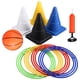 thumbnail image 1 of 1 juego de lanzamiento de anillos para niños, juego de lanzamiento al aire libre, juguetes de plástico para lanzar anillos cónicos., 1 of 5