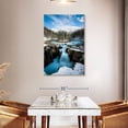 thumbnail image 3 of Elephant Stock Frosty Waterfall Wall Art - Vertical Canvas Wall Art - Living Room Wall Decor - Nature Canvas - Blue And Turquoise Decor By Lucas Moore - 30" x 45", 3 of 8