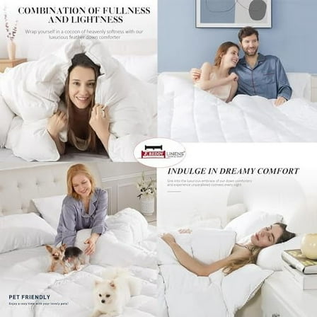 All-Season Down Alternative Comforter | Oversized King 120 x 98 Size 1 - Piece | Microfiber Quilt Duvet Insert with 8 Corner Tabs, Ultra Soft Lightweight & Fluffy | /Choco