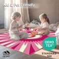 thumbnail image 4 of ODIKA 3'x5' Machine Washable Non-Slip Area Rug, Sunburst Radial Swirl Captivating Gradient High Traffic Rug, Pink, 591361, 4 of 5