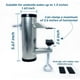 thumbnail image 3 of silvery Parasol Holder Patio Umbrella Stand Mount Umbrella Stand Bench Buddy Umbrella Holder Fixed for Deck,Chair,Desk,Dock, 3 of 5