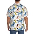 thumbnail image 3 of Sikiie Poodle Dog Men's Wrinkle Free Untucked Cuban Shirt Business Casual Button Down Shirts Short Sleeve Shirt3X-Large, 3 of 5