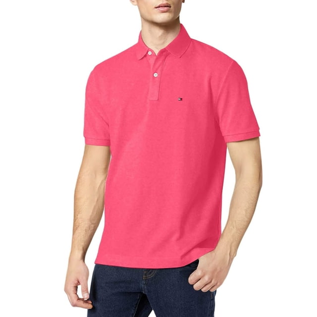 Polo Tommy Hilfiger de piqué de algodón de manga corta para hombre