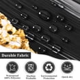 thumbnail image 6 of Ikfashoni Black Marble Shower Curtain with Hooks,13pc Waterproof Fabric Bathroom Curtain, 72"X72", 6 of 8