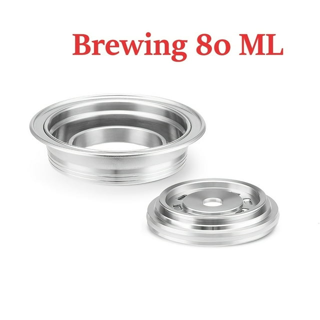CUITING Stainless Steel Reusable Coffee Pods Adapter - Compatible with VertuoLine GCA1 Delonghi ENV135 & VertuoMachine Metal Converter Holder for NESCAFÉ OLd Recyclable Coffee Capsule