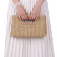 thumbnail image 4 of Stylish Women's Handwoven Rattan Tote Bag Bohemian Straw Shoulder Bag Large Capacity Beach Carryall for Daily Commute, 4 of 5