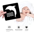 thumbnail image 3 of Tarjetas Flash en blanco y negro para bebés, 20 tarjetas, 40 páginas, juguetes para bebés recién nacidos de alto contraste, 3 of 5