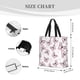 thumbnail image 2 of Easygdp Pink Butterflies (2) Bolsa Tote para Mujer, Bolso de Hombro para Trabajo, Playa, Viajes, Compras y Supermercado, 2 of 6