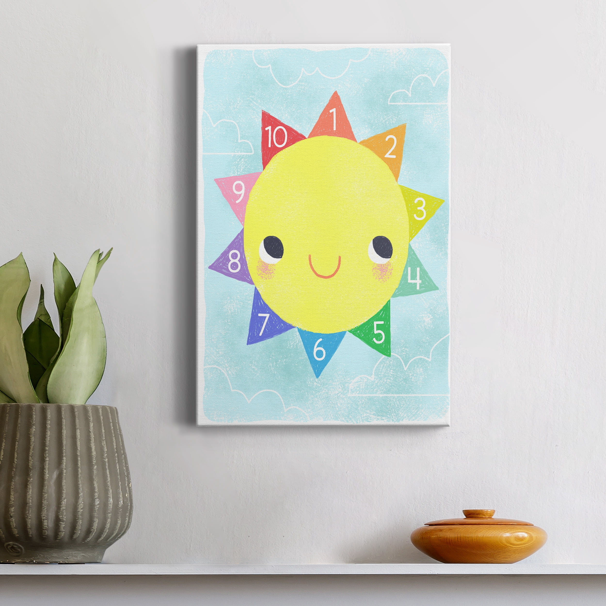 Counting Sun Premium Gallery Wrapped Canvas - Ready to Hang - 40 x 60