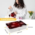 thumbnail image 5 of Christmas Portable PU Leather Necklace Holder with Removable Compartment and Jewelry Boxes, Earring Holder, Bracelet Holder., 5 of 6