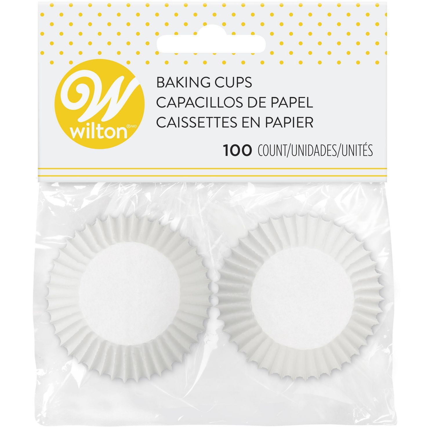 Wilton mini-caissettes blanc