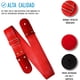 thumbnail image 3 of Correa para guitarra, Strap o Tahali para guitarra acústica, bajo eléctrico, guitarra eléctrica Kidam Cinturón seguridad nylon rojo, 3 of 3