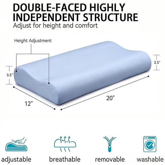 Jeoa  Deep Sleep Children's Ultra-Soft Slow-Rebound Memory Foam Bed Pillow