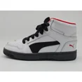 thumbnail image 2 of PU & MA Soft Foam Optical Comfort White Black RED Men's High Top Size 4, 2 of 6