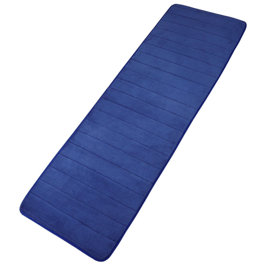 Piccocasa Memory Foam NonSlip Rubber Back Runner Rugs, 63x24 inch Blue