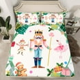 thumbnail image 2 of Feelyou Merry Christmas Child Bed Sheets, Cartoon Fairy Tale King Sheets, Green Plaid Buffalo Sheet Set, Breathable Home Decor, 4pcs, 2 of 7