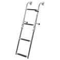 thumbnail image 1 of Pontoon Boarding Ladder, Comfortable Boat Folding 4 Steps Ladder  for Yachts, 1 of 8