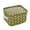 Green, variant on YOLOKE Cotton Linen Storage Baskets, Stylish Storage Basket Cotton and Linen Fabric Mini Storage Cubes Nursery Storage Baskets with Handles for Shelves & Desks(Yellow)