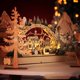 thumbnail image 1 of Arco de Luz 3D - Paisaje Invernal/Pueblo Nevado - Iluminación LED - 38*5*21.8CM - Detalles Pintados a Mano - Madera Natural - Decoración Navideña Tradicional, 1 of 2