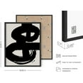 HAUS AND HUES Black Abstract Painting Aesthetic Wall Art Set of 6