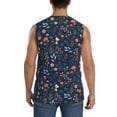thumbnail image 4 of Disketp Colorful Flowers Sleeveless Tshirts For Men, Muscle Shirts For Men Dry Fit Tank Top-X-Large, 4 of 8