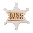 thumbnail image 2 of Wooden Badge Ring Breastpin for Wedding Rustic Security Brooch, 2 of 4