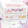 thumbnail image 5 of Hello Kitty & Friends 100 Pages Sticker Set, Officially Licensed, Cinnamoroll, My Melody, Kuromi Cartoon Characters, Waterproof PET Material, Cute Mug & Gift Box Decals, Ideal for Valentine's Day Gift, 5 of 5