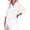 03# White, variant on Qwertyu Womens Gauze Shirts Summer Casual Button V Neck Long Sleeve Shirts Oversized Solid Color Blouses Tops Earthy Yellow L
