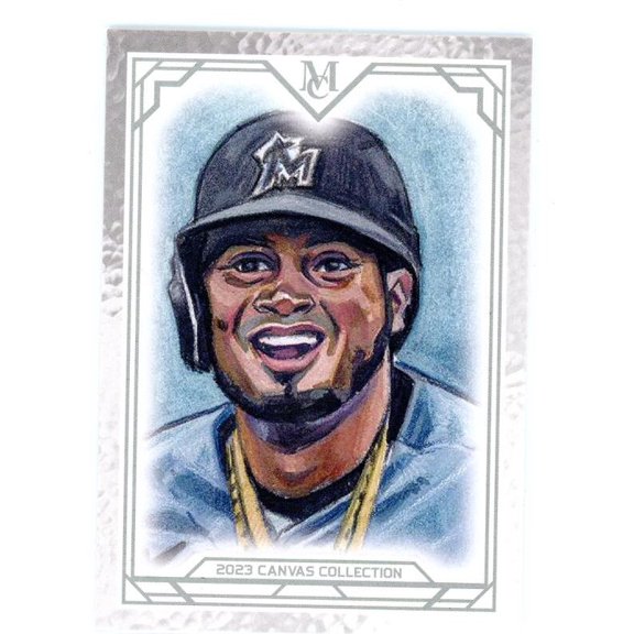 2023 TOPPS MUSEUM COLLECTION CANVAS COLLECTION REPRINTS #CCR-26 LUIS ARRAEZ MIAMI MARLINS