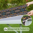 thumbnail image 6 of Boho Multicolor Geometric Ethnic Pattern Square Fitted Tablecloth with Elastic Edge,Square Table Cover,Washable Elastic Table Cover for Home Kitchen Party Decor 34"x34", 6 of 6
