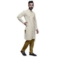 thumbnail image 2 of Atasi Cotton Long Kurta Pajama Set For Men Designer Casual Kurta Pajama Clothing, 2 of 3