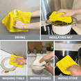 thumbnail image 4 of Sortora Kitchen Towels 100% Cotton, Super Soft and Absorbent Quick Drying Dish Towels for Kitchen ,Kitchen Towels Set, 15 x 25", Great for Cooking in Kitchen or Household Cleaning, 3 Pack, Yellow, 4 of 7