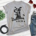 thumbnail image 2 of Doberman Mom T-shirt, Unisex Women's Shirt, Doberman Pinscher Owner, Best Dog Mom Gift, Heather Gray, Small, 2 of 6